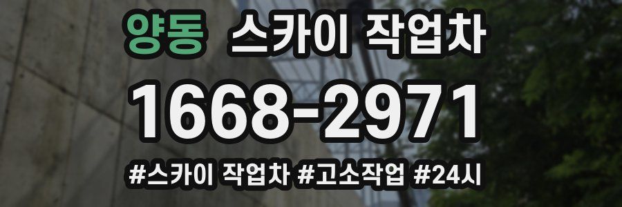 양동 스카이 작업차