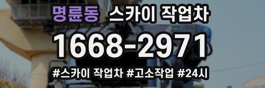 명륜동 스카이 작업차