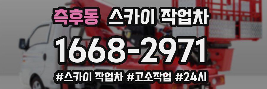 측후동 스카이 작업차