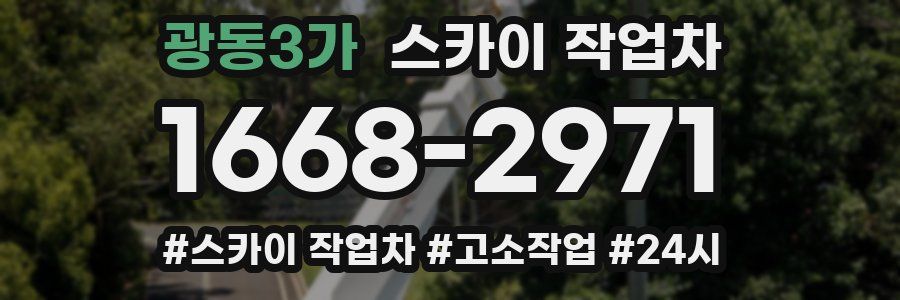 광동3가 스카이 작업차