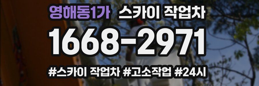 영해동1가 스카이 작업차