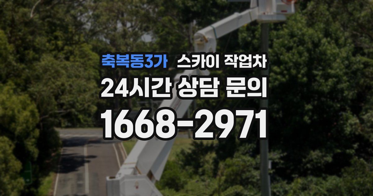 축복동3가 스카이 작업차