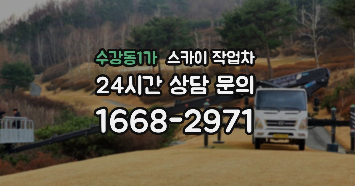 수강동1가 스카이 작업차