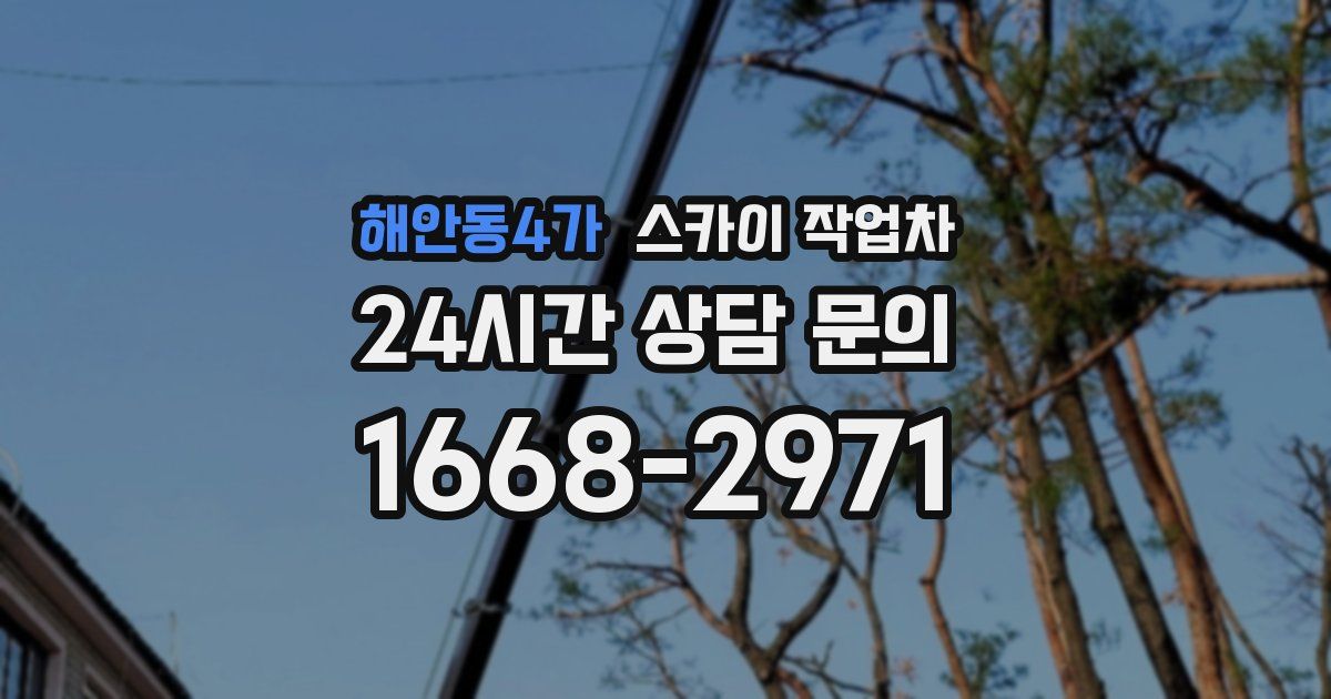 해안동4가 스카이 작업차