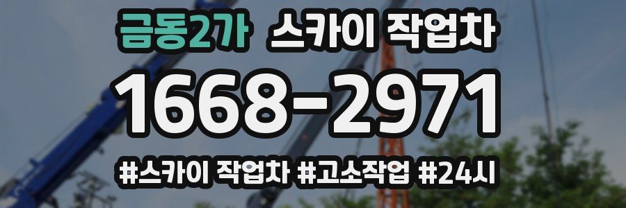 금동2가 스카이 작업차