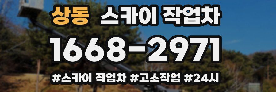 상동 스카이 작업차