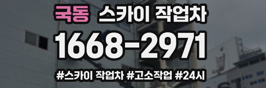 국동 스카이 작업차