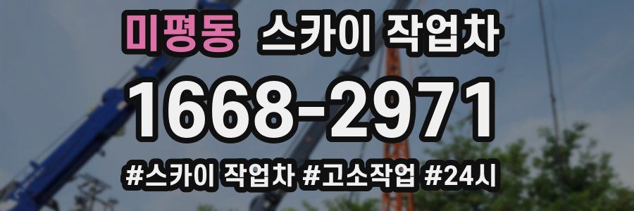미평동 스카이 작업차