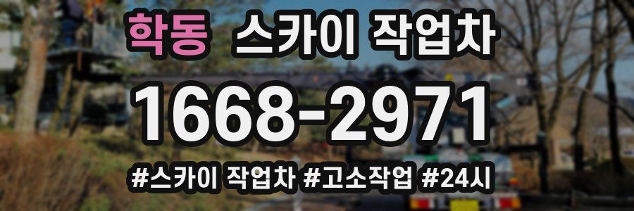 학동 스카이 작업차