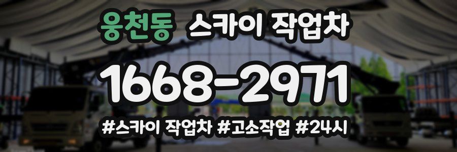 웅천동 스카이 작업차