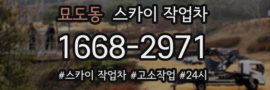 묘도동 스카이 작업차