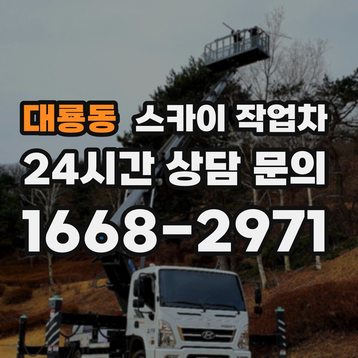 대룡동 스카이 작업차