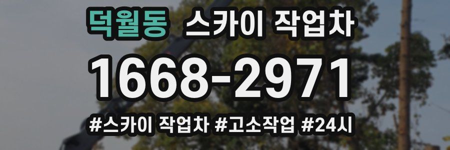 덕월동 스카이 작업차