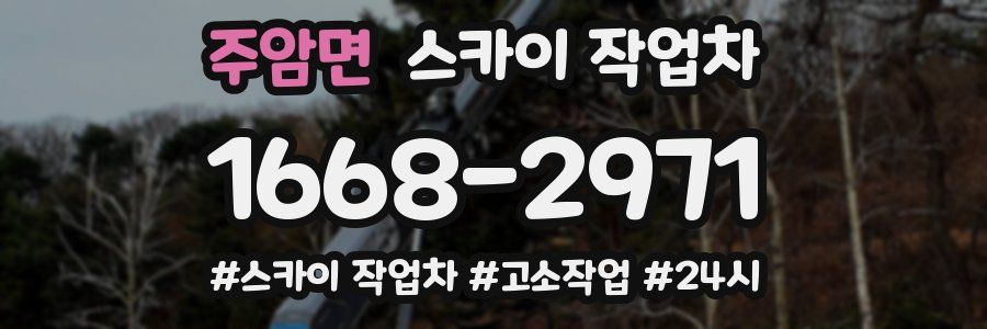 주암면 스카이 작업차