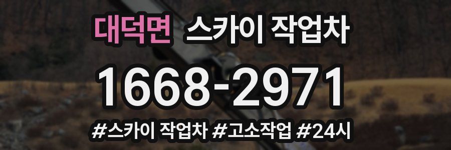 대덕면 스카이 작업차