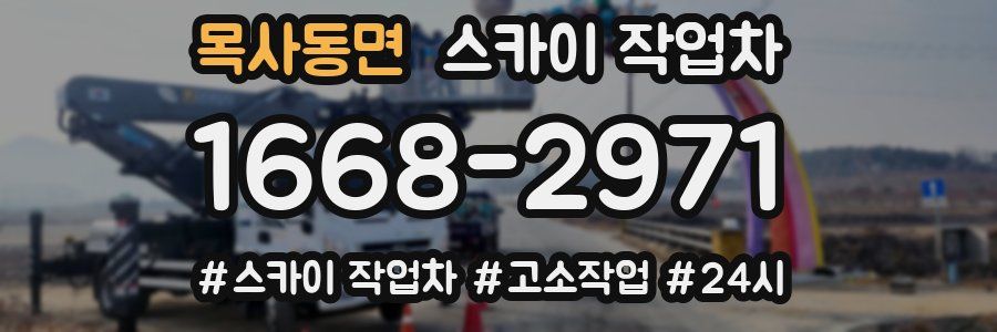 목사동면 스카이 작업차