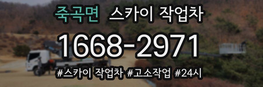 죽곡면 스카이 작업차