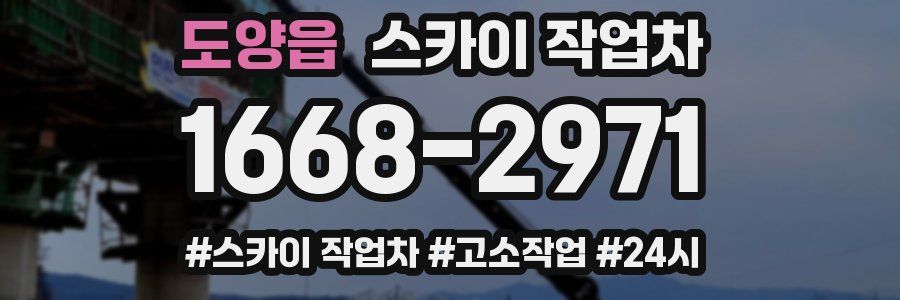 도양읍 스카이 작업차