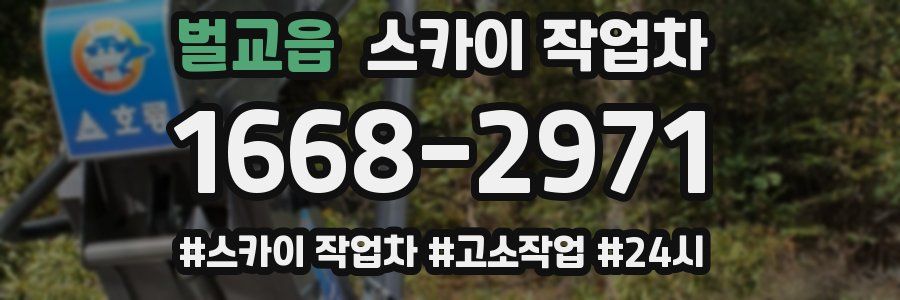 벌교읍 스카이 작업차