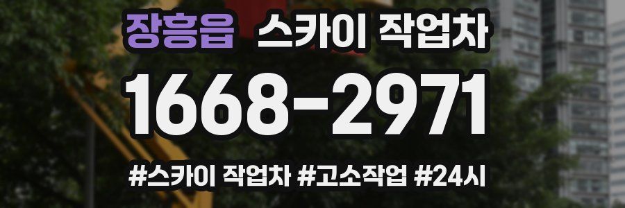 장흥읍 스카이 작업차