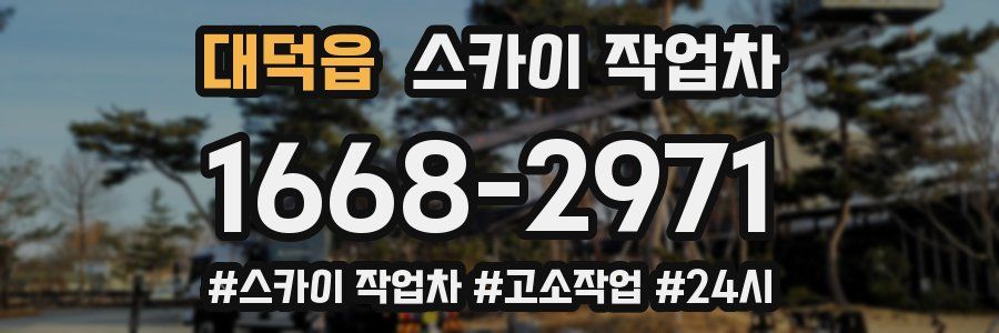 대덕읍 스카이 작업차