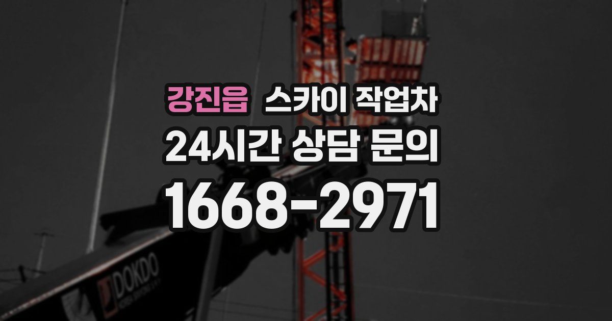 강진읍 스카이 작업차