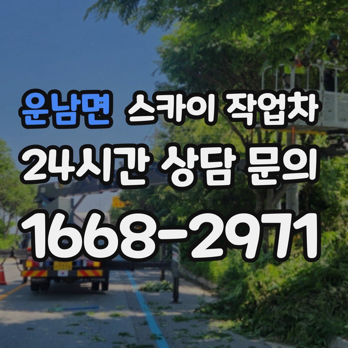 운남면 스카이 작업차