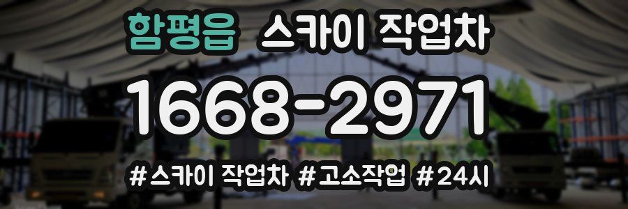 함평읍 스카이 작업차