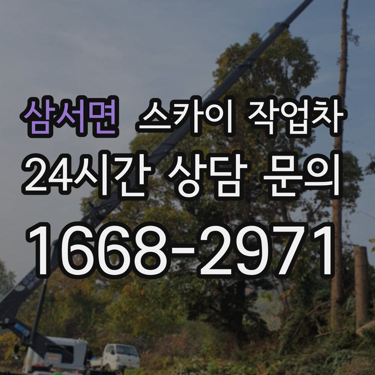 삼서면 스카이 작업차