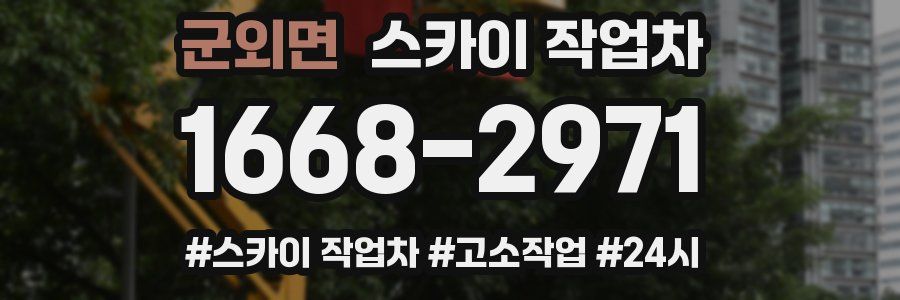 군외면 스카이 작업차