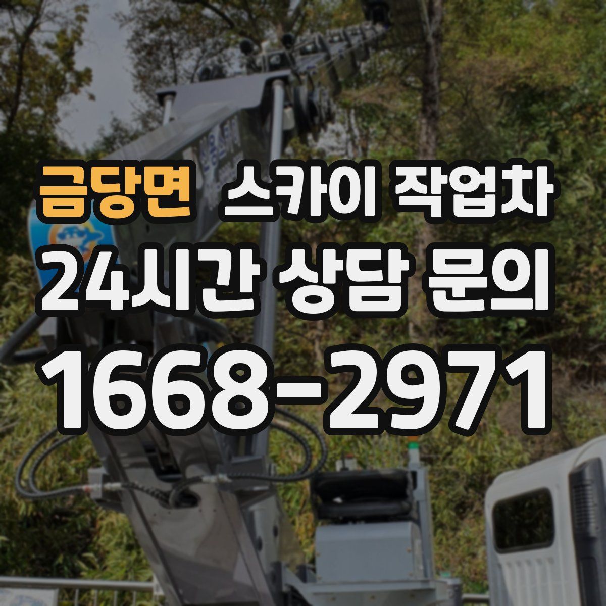 금당면 스카이 작업차