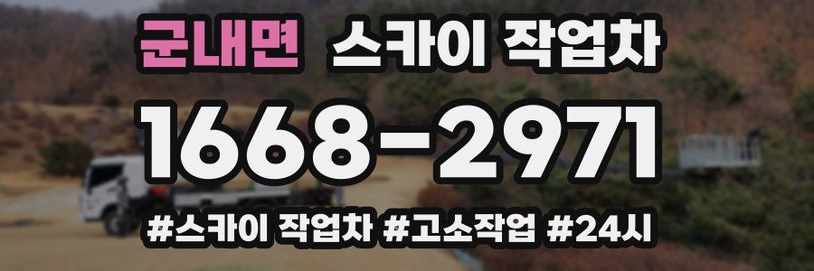 군내면 스카이 작업차