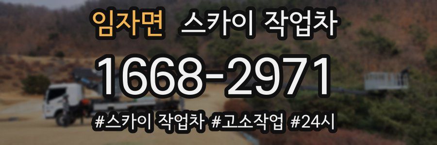 임자면 스카이 작업차