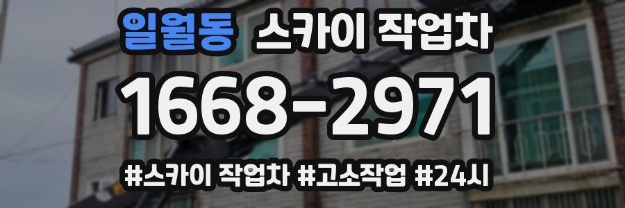 일월동 스카이 작업차