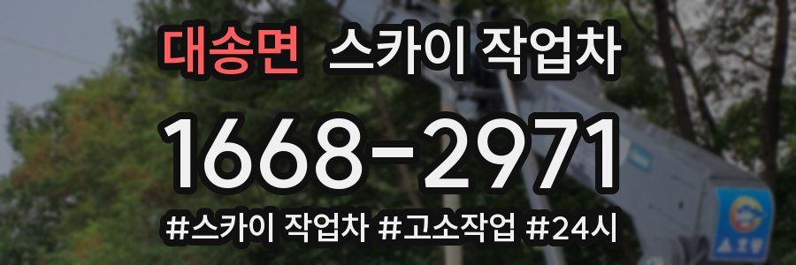 대송면 스카이 작업차