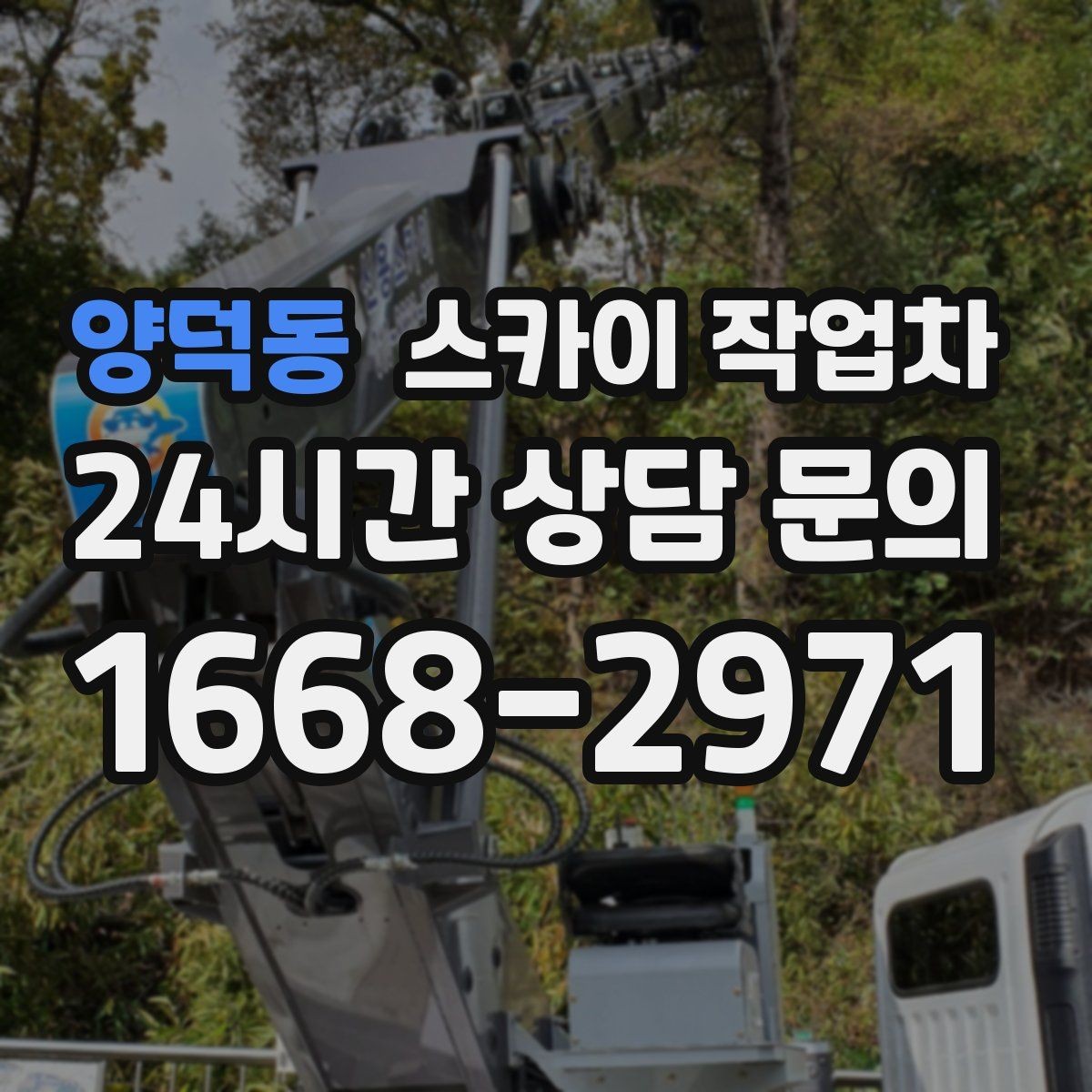 양덕동 스카이 작업차 당일 작업 가능 여부를 결정하는 기준