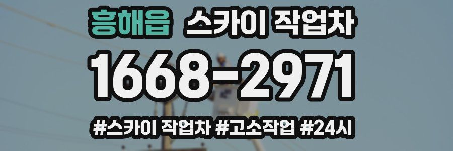 흥해읍 스카이 작업차