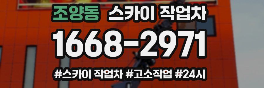 조양동 스카이 작업차