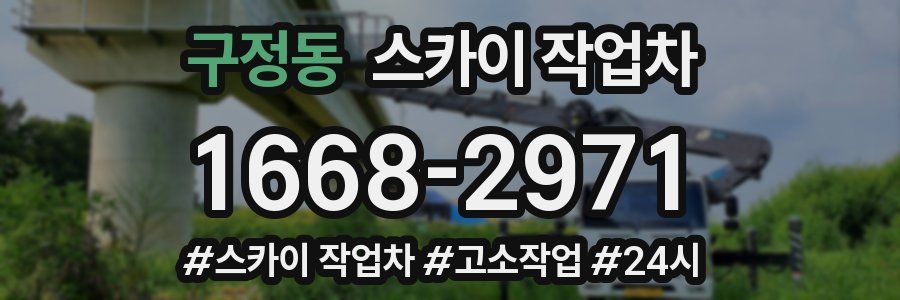 구정동 스카이 작업차