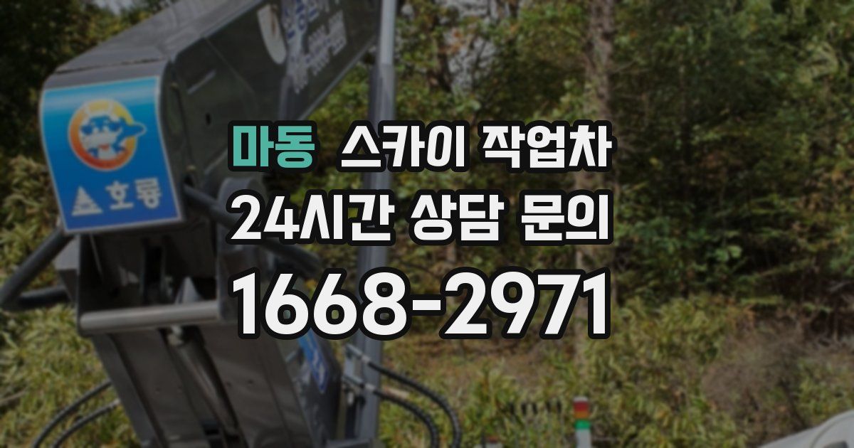 마동 스카이 작업차