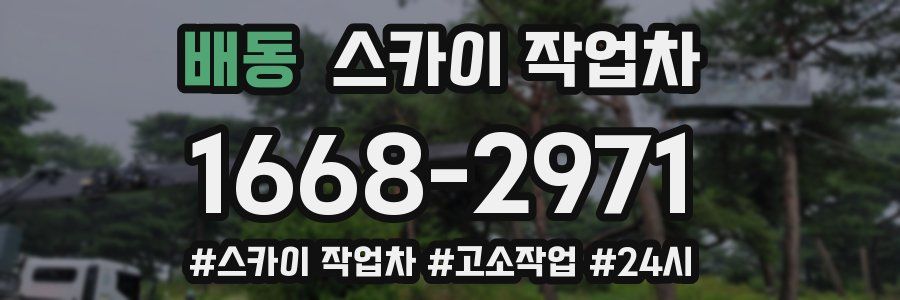 배동 스카이 작업차