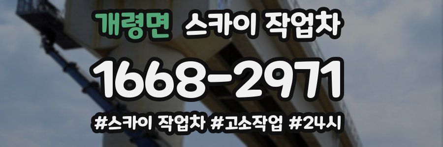 개령면 스카이 작업차