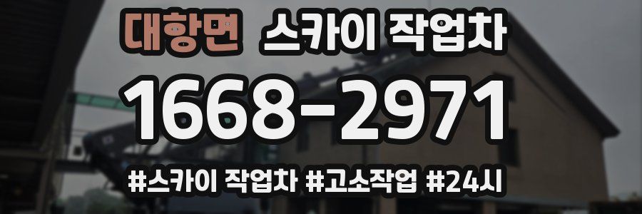 대항면 스카이 작업차