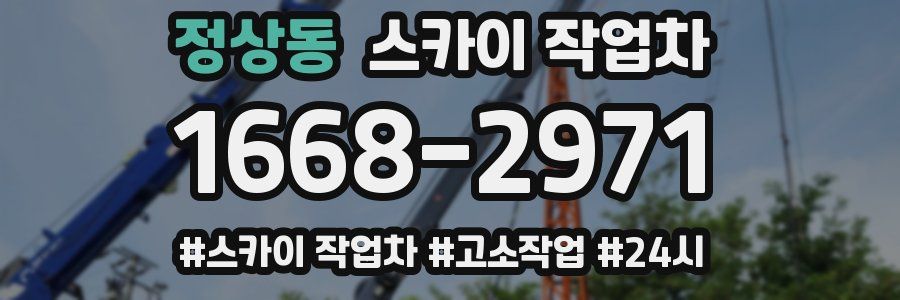 정상동 스카이 작업차
