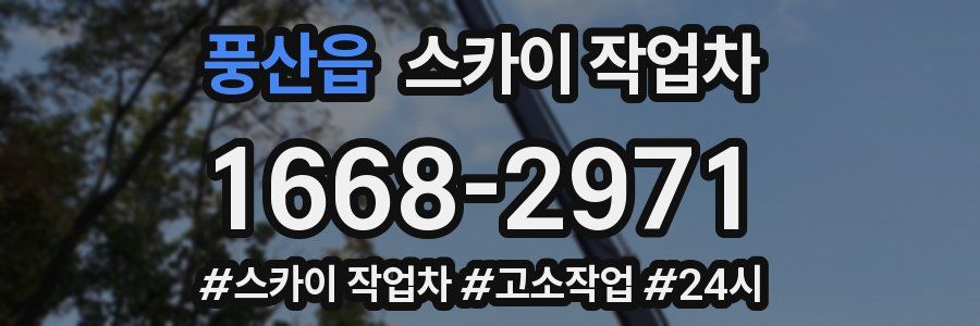 풍산읍 스카이 작업차