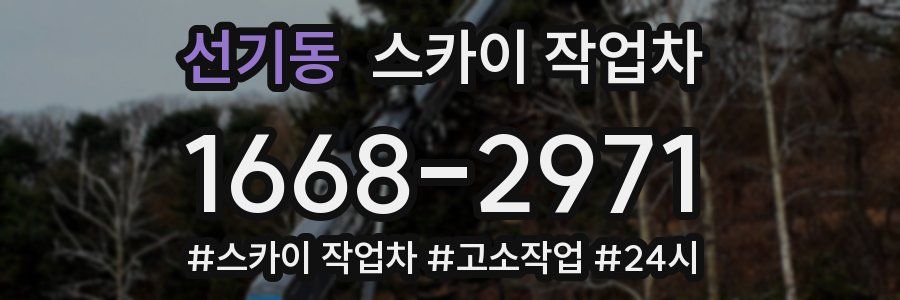 선기동 스카이 작업차