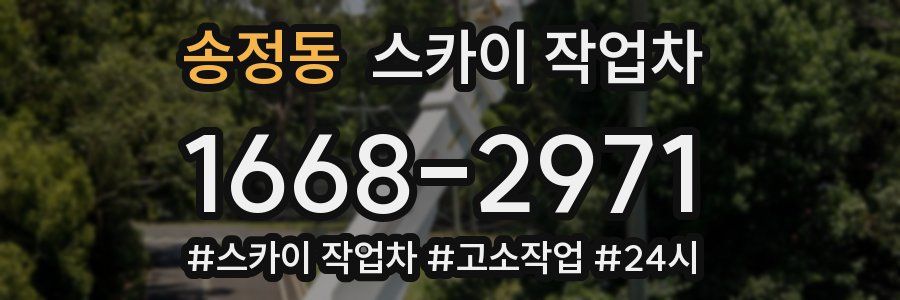 송정동 스카이 작업차