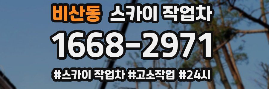 비산동 스카이 작업차