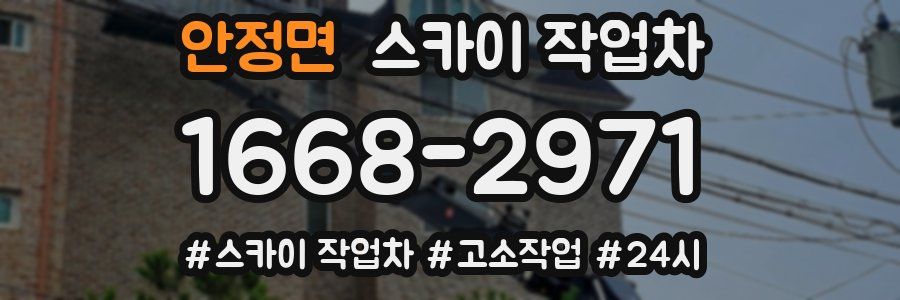 안정면 스카이 작업차