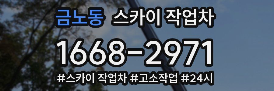 금노동 스카이 작업차